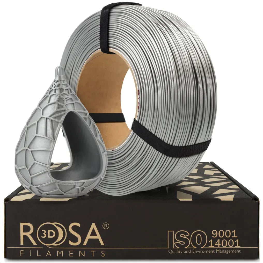 Filament PETG Aluminium / Gri – Rosa3D 1kg