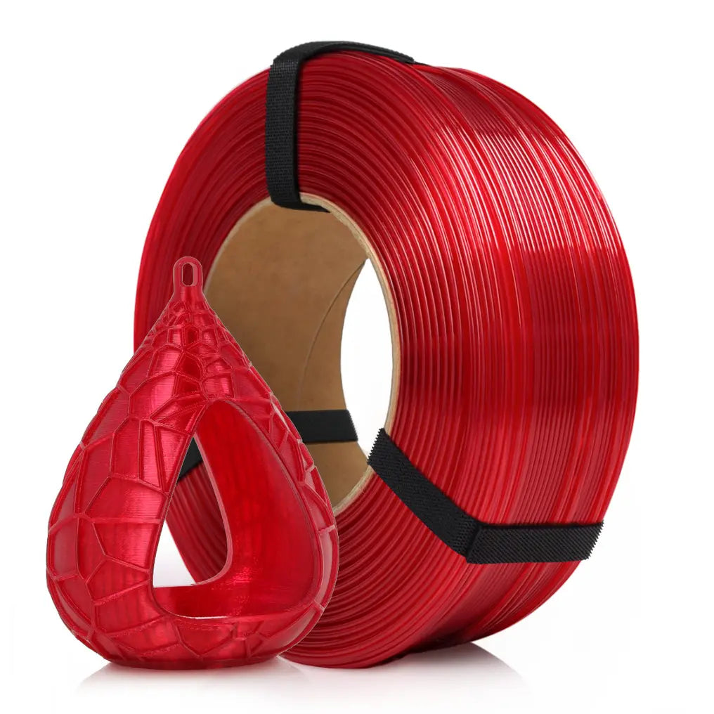 Filament PETG Roșu Transparent – Rosa3D 1kg