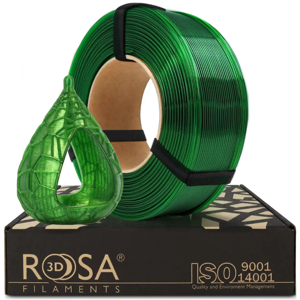 Filament PETG Verde Transparent – Rosa3D 1kg